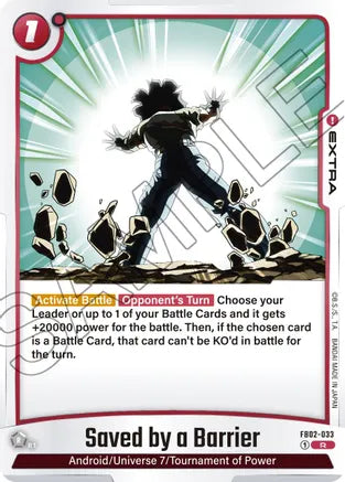 Saved by a Barrier - Blazing Aura - Rare - FB02-033