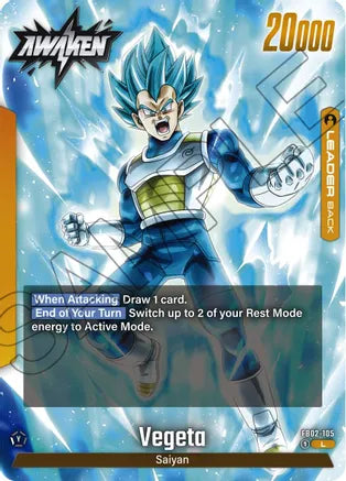 Vegeta - FB02-105 - Blazing Aura - Leader - FB02-105
