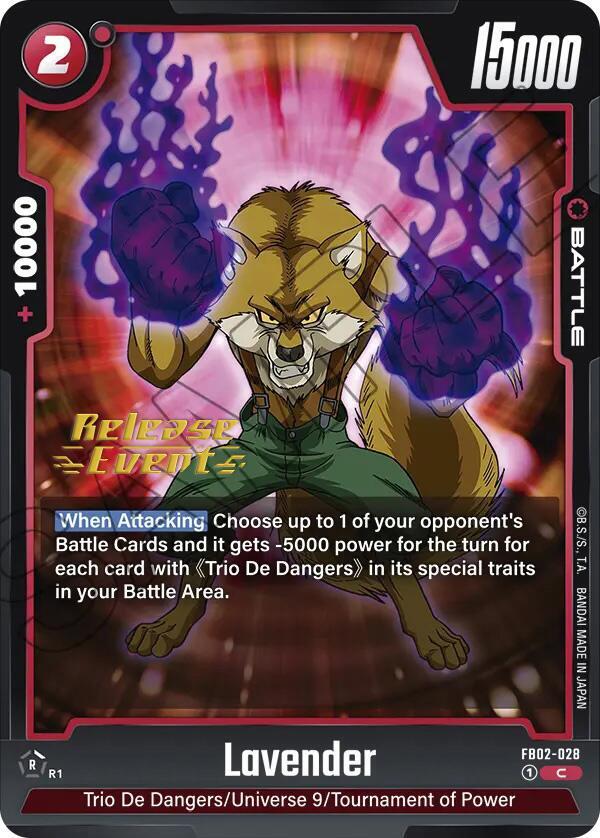 Lavender - Blazing Aura Release Event Cards - Common - FB02-028