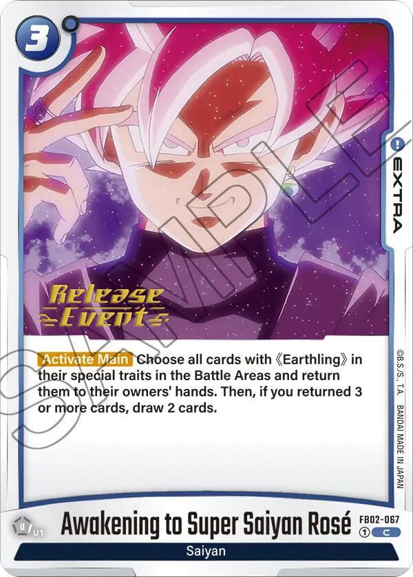 Awakening to Super Saiyan Rose - Blazing Aura Release Event Cards - Common - FB02-067