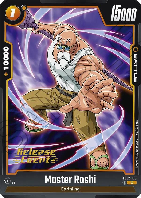 Master Roshi - FB02-108 - Blazing Aura Release Event Cards - Common - FB02-108