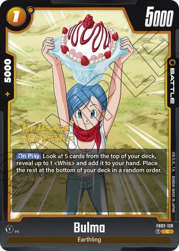 Bulma - FB02-129 - Blazing Aura Release Event Cards - Common - FB02-129