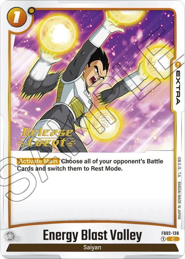 Energy Blast Volley - Blazing Aura Release Event Cards - Common - FB02-138