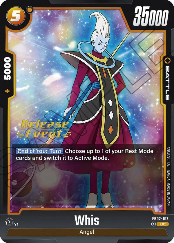 Whis - FB02-107 - Blazing Aura Release Event Cards - Uncommon - FB02-107
