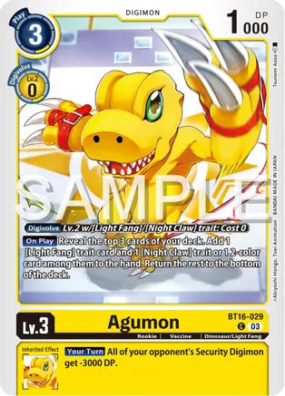 Agumon - Beginning Observer - Common - BT16-029 C
