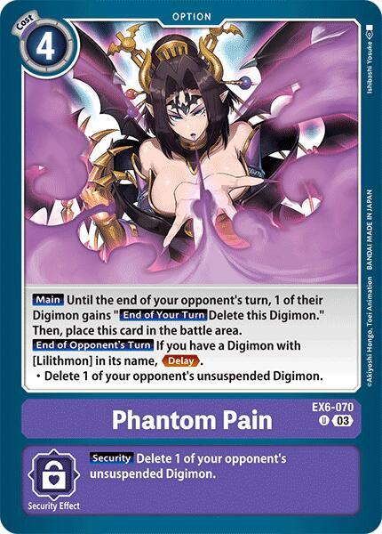 Phantom Pain - Infernal Ascension - Uncommon - EX6-070 U