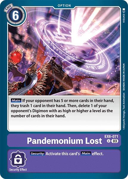 Pandemonium Lost - Infernal Ascension - Uncommon - EX6-071 U