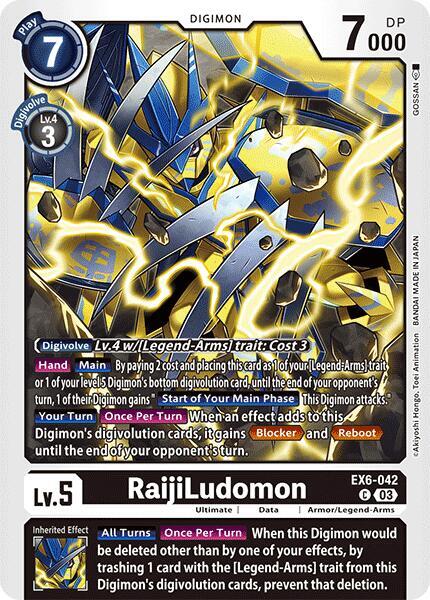 RaijiLudomon - Infernal Ascension - Common - EX6-042 C