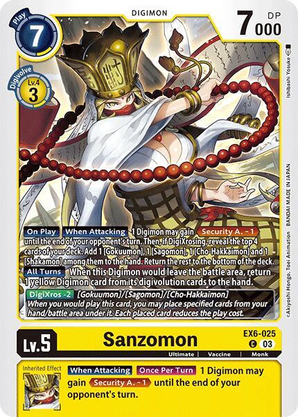 Sanzomon - Infernal Ascension - Common - EX6-025 C