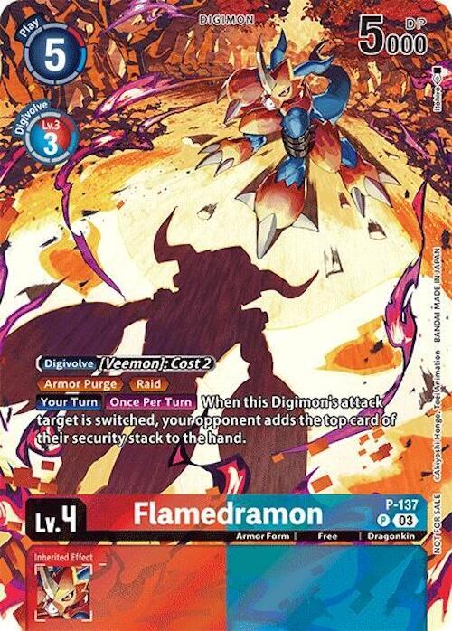 Flamedramon (Update Pack 2024) - Digimon Promotion Cards - Promo - P-137 P