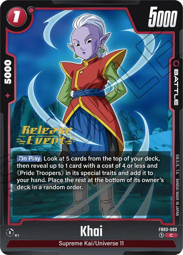 Khai - Raging Roar Release Event Cards - Common - FB03-003