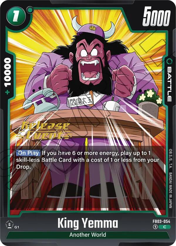 King Yemma - Raging Roar Release Event Cards - Common - FB03-054