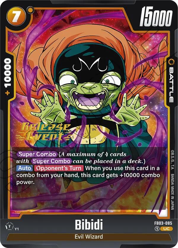 Bibidi - Raging Roar Release Event Cards - Uncommon - FB03-085