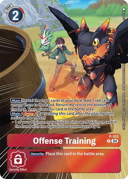 Offense Training (Starter Deck 18 Exclusive) - Digimon Promotion Cards - Promo - P-103 P