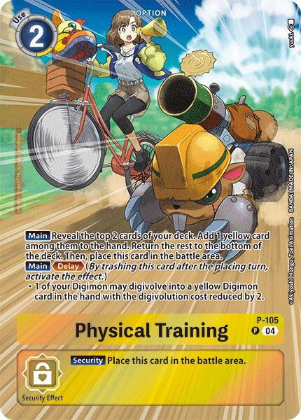 Physical Training (Starter Deck 19 Exclusive) - Digimon Promotion Cards - Promo - P-105 P