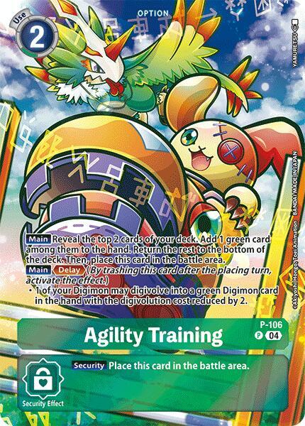 Agility Training (Blast Ace Box Topper) - Digimon Promotion Cards - Promo - P-106 P