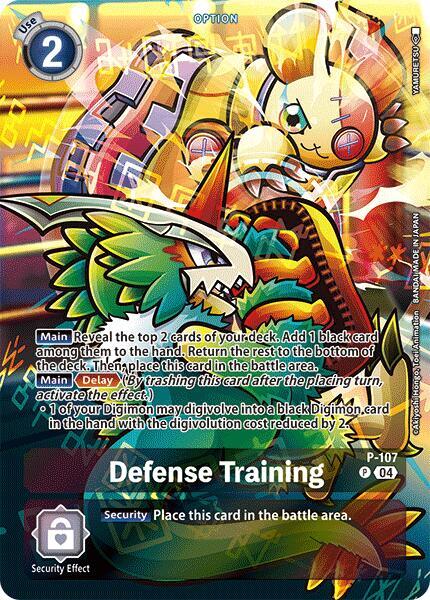 Defense Training (Blast Ace Box Topper) - Digimon Promotion Cards - Promo - P-107 P