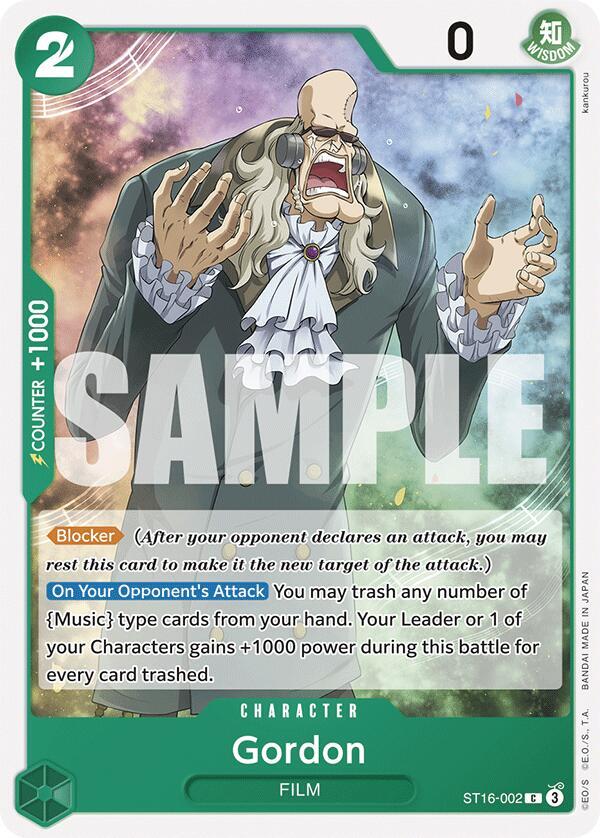 Gordon - Starter Deck 16: GREEN Uta - C - ST16-002