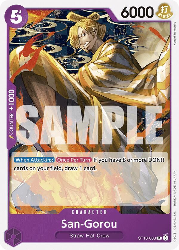San-Gorou - Starter Deck 18: PURPLE Monkey.D.Luffy - C - ST18-003