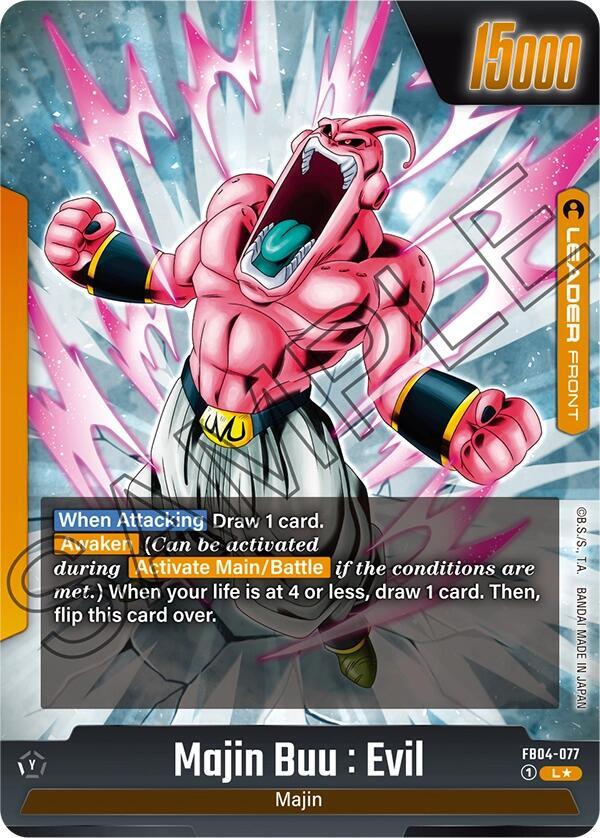 Majin Buu : Evil - FB04-077 (Alternate Art) - Ultra Limit - Leader - FB04-077