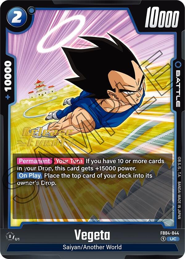 Vegeta - FB04-044 - Ultra Limit Release Event Cards - Uncommon - FB04-044