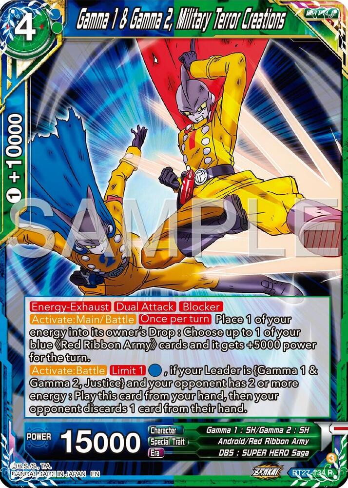 Gamna 1 & Gamma 2, Military Terror Creations - History of Z - Rare - BT27-134