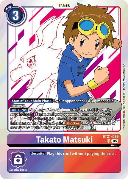 Takato Matsuki - World Convergence - Super Rare - BT21-089 SR
