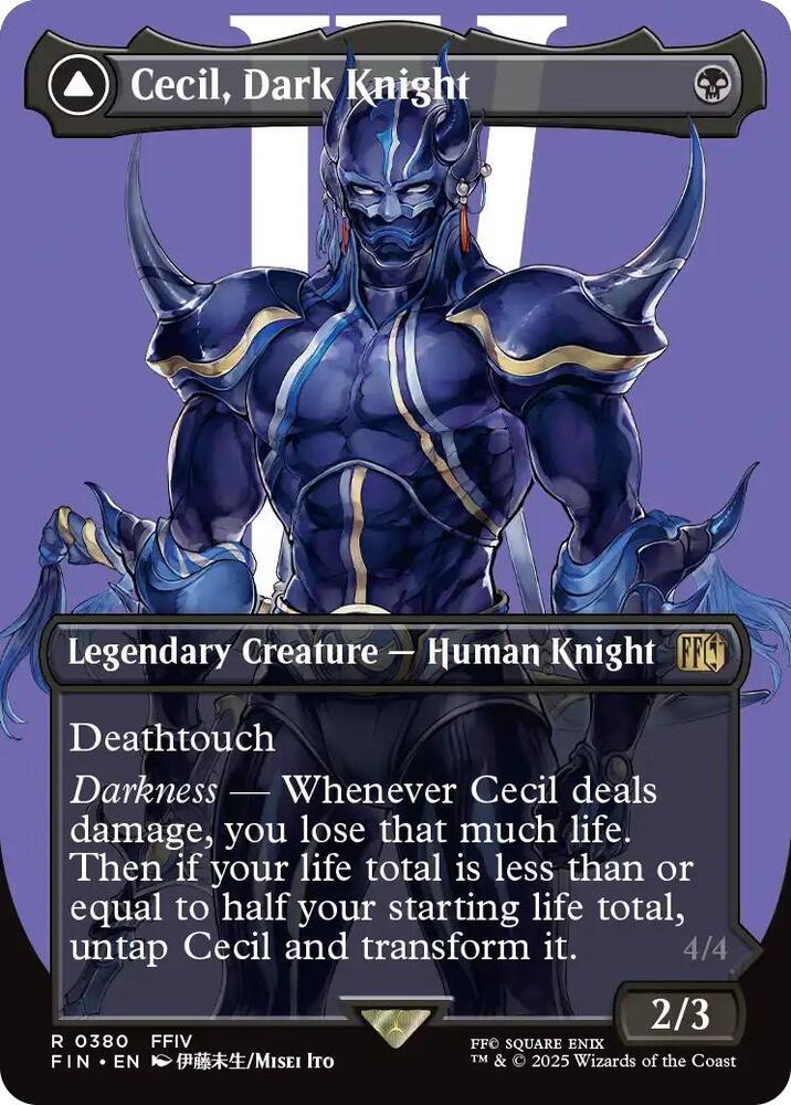 Cecil, Dark Knight (Borderless) - FINAL FANTASY - R - 380