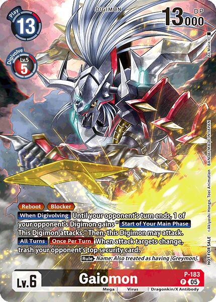 Gaiomon (BT-21: Illustration Celebration Pack) - World Convergence - Promo - P-183 P