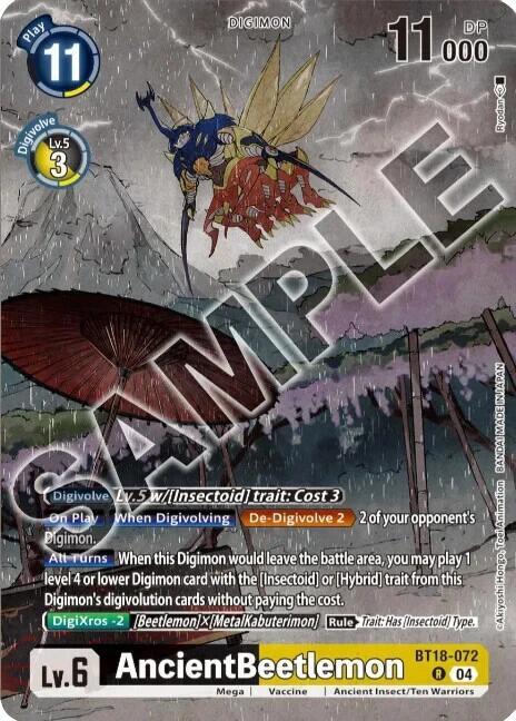 AncientBeetlemon (Tamer's Selection Box Ver. Championship 2024) - Release Special Booster 2.0 - Rare - BT18-072 R