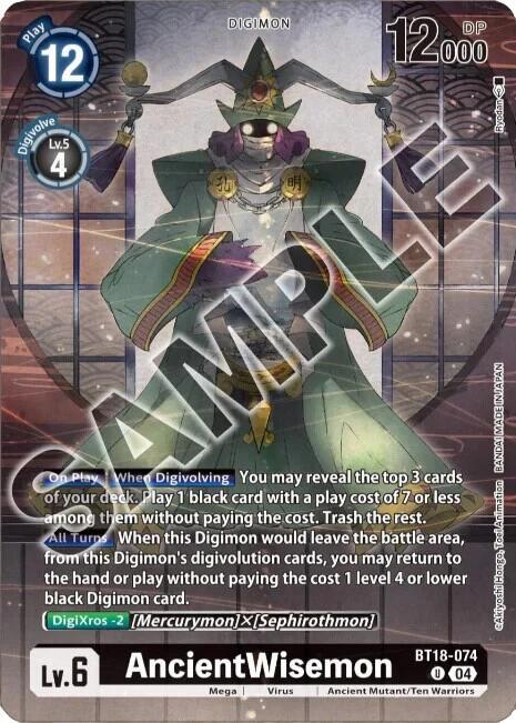 AncientWisemon (Tamer's Selection Box Ver. Championship 2024) - Release Special Booster 2.0 - Uncommon - BT18-074 U