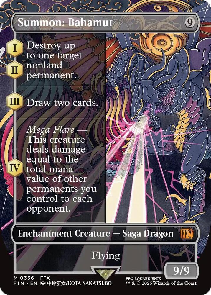 Summon: Bahamut (Borderless) - FINAL FANTASY - M - 356
