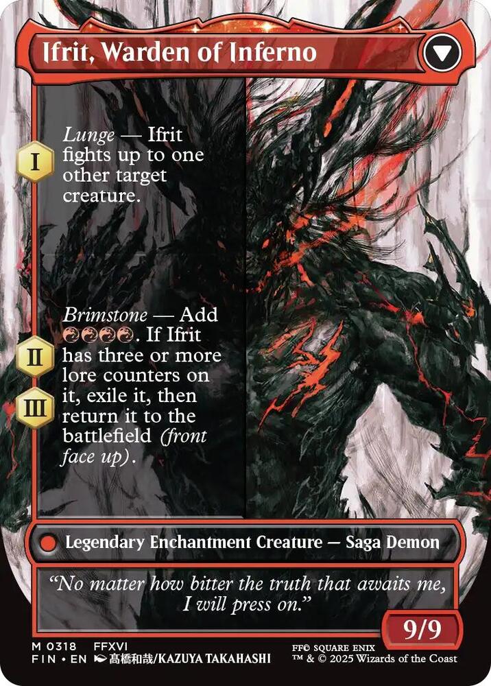 Clive, Ifrit's Dominant (Borderless) (0318) - FINAL FANTASY - M - 318