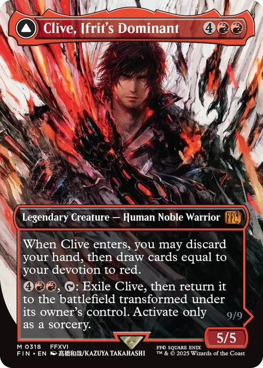 Clive, Ifrit's Dominant (Borderless) (0318) - FINAL FANTASY - M - 318
