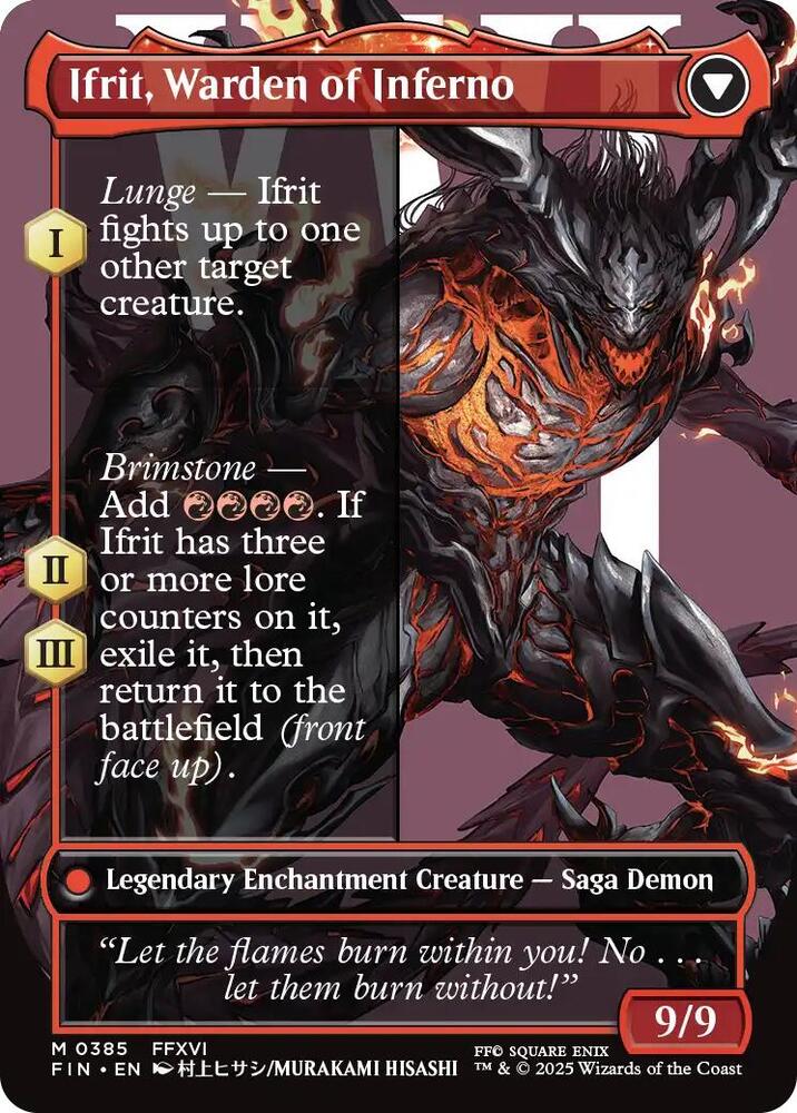 Clive, Ifrit's Dominant (Borderless) (0385) - FINAL FANTASY - M - 385