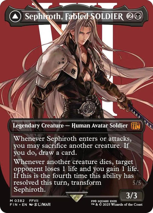 Sephiroth, Fabled SOLDIER (Borderless) (0382) - FINAL FANTASY - M - 382