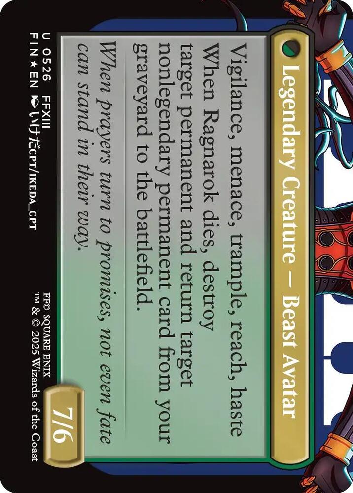 Fang, Fearless l'Cie (Borderless) (Surge Foil) - FINAL FANTASY - U - 526