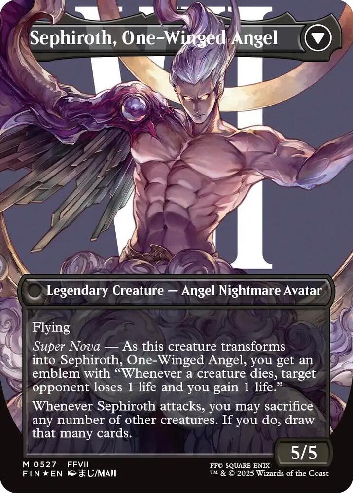 Sephiroth, Fabled SOLDIER (Borderless) (Surge Foil) (0527) - FINAL FANTASY - M - 527