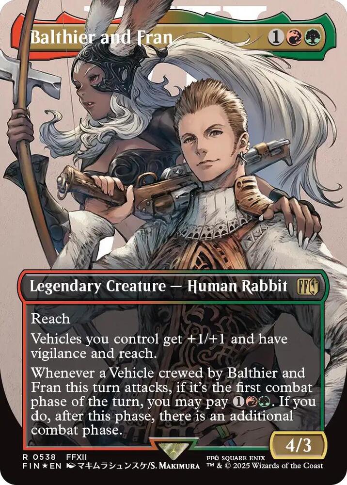 Balthier and Fran (Borderless) (Surge Foil) (0538) - FINAL FANTASY - R - 538