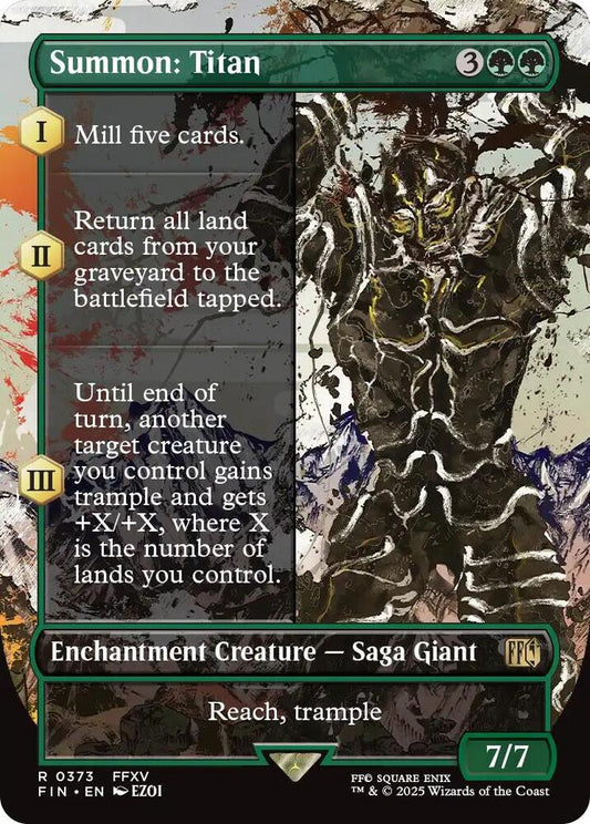 Summon: Titan (Borderless) - FINAL FANTASY - R - 373