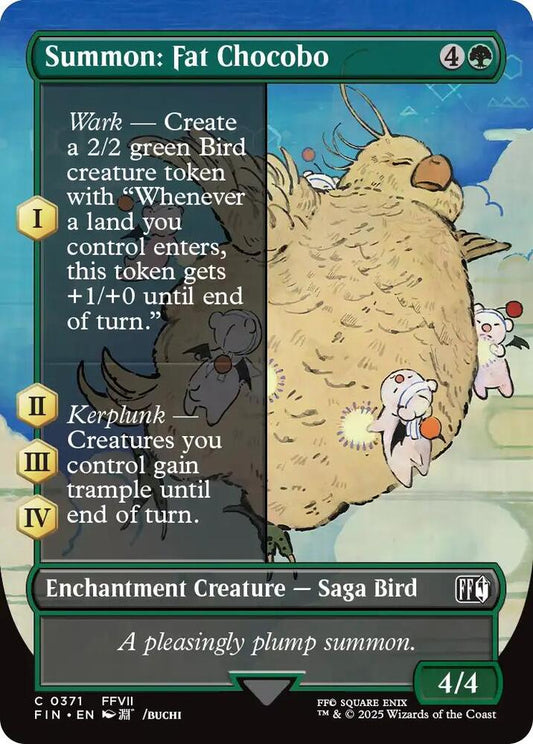 Summon: Fat Chocobo (Borderless) - FINAL FANTASY - C - 371