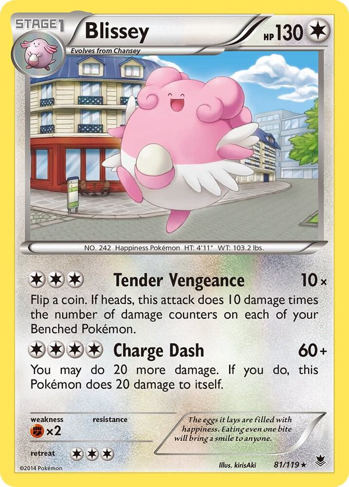 Blissey - XY - Phantom Forces - Rare - 81/119