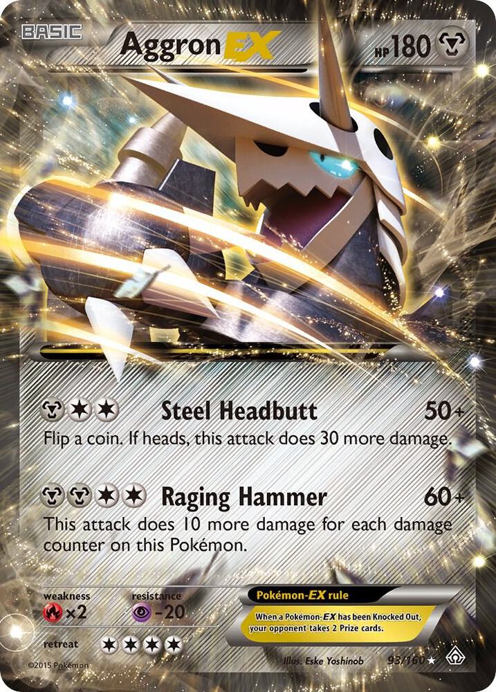 Aggron EX - XY - Primal Clash - Ultra Rare - 93/160