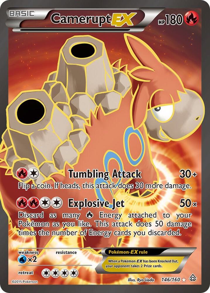 Camerupt EX (146 Full Art) - XY - Primal Clash - Ultra Rare - 146/160
