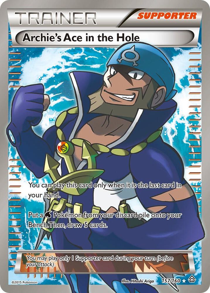 Archie's Ace in the Hole (157 Full Art) - XY - Primal Clash - Ultra Rare - 157/160