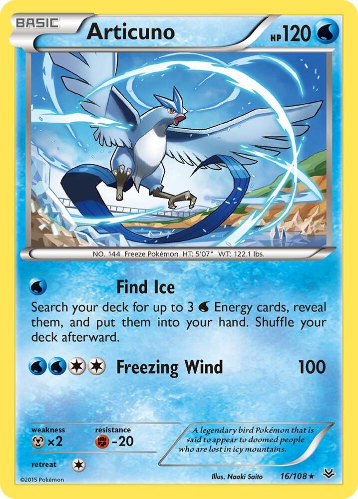 Articuno (16) - XY - Roaring Skies - Rare - 16/108
