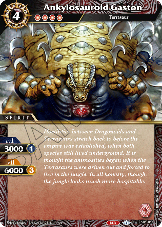Ankylosauroid Gaston - Dawn of History - Common - BSS01-011