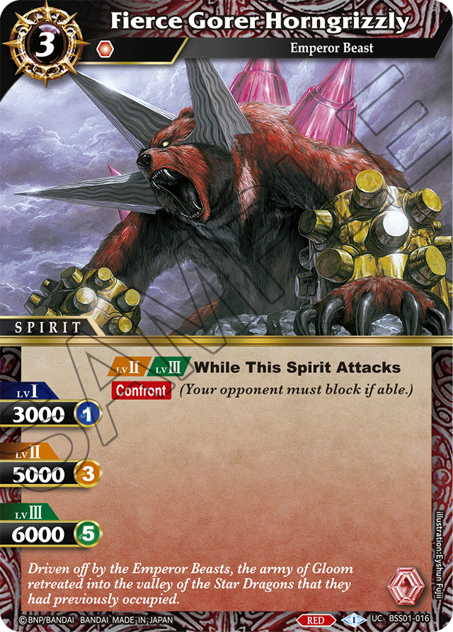Fierce Gorer Horngrizzly - Dawn of History - Uncommon - BSS01-016