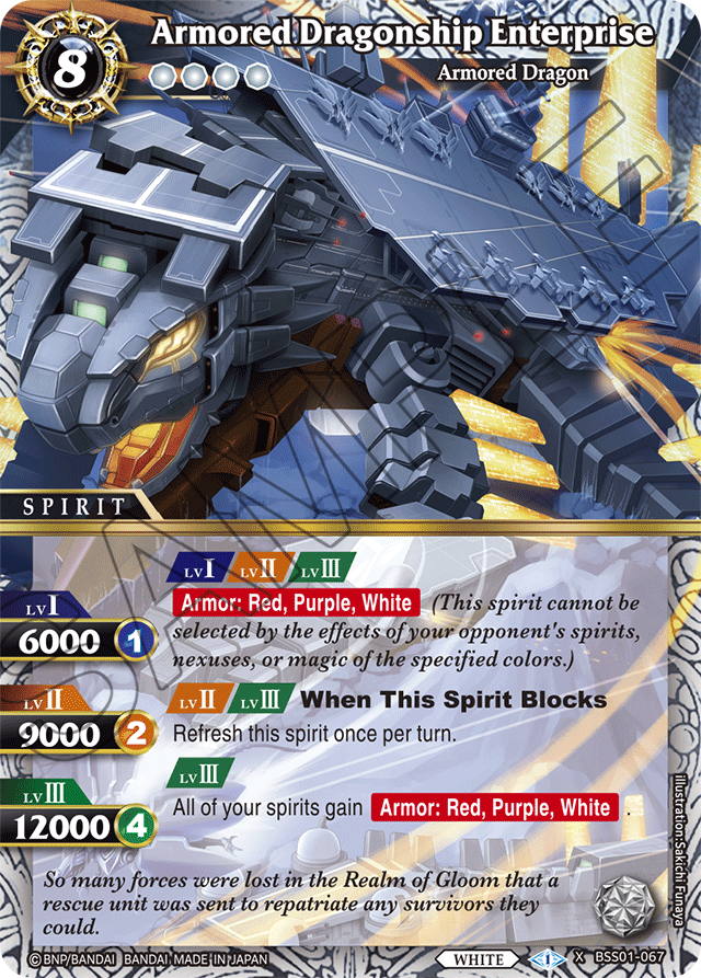 Armored Dragonship Enterprise - Dawn of History - X Rare - BSS01-067