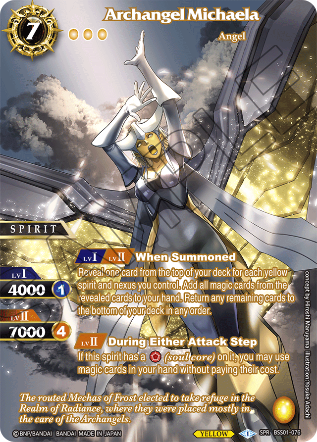 Archangel Michaela (SPR) - Dawn of History - Special Rare - BSS01-076